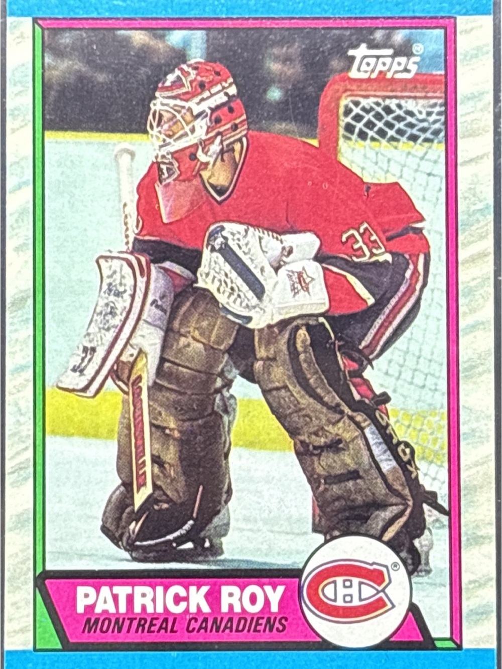 Topps Patrick Roy Montreal Canadiens Hockey Card